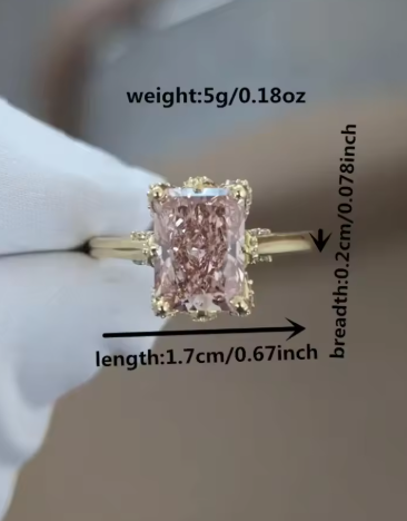 Women's Engagement Ring Alloy Zirconia Sparkling Zircon Inlay Decorative Jewelry, Perfect for Daily Wear Wedding Anniversary Party Valentine's Day Gift Beautiful Rings