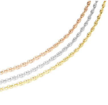 Fine Chain Necklace Stainless Steel Gold Color Pendants Short Long Statement Women Colar Gift Stainless Steel Jewelry Wholesale