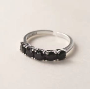 925 Sterling Silver Round Zircon Adjustable Rings For Women Ladies Rings Wedding Luxury Jewelry Wholesale Jewellery Argent 925
