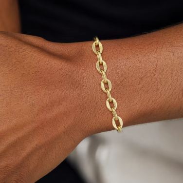 Oval Link Chain Bracelet Women Wrist Bracelets Stainless Steel Bracelets and Bangles Jewellery for Woman Miraculous Chains
