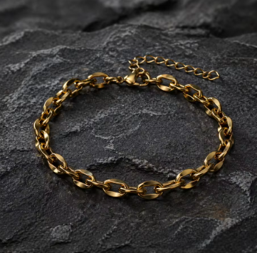 Oval Link Chain Bracelet Women Wrist Bracelets Stainless Steel Bracelets and Bangles Jewellery for Woman Miraculous Chains