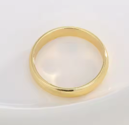 925 Sterling Silve Gold Colour Ring Fashion Women's Classic Simple Couple's Wedding Ring Engagement Party Jewellery Gift