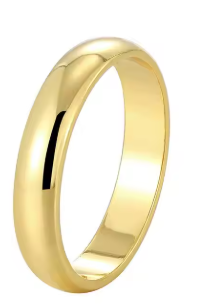 925 Sterling Silve Gold Colour Ring Fashion Women's Classic Simple Couple's Wedding Ring Engagement Party Jewellery Gift