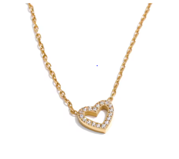 Bracelets Stainless Steel Heart Shaped Jewellery Woman Cubic Zirconia Fashionable Design Sense Simple Gift New